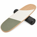 Balance Board Holz/Grün/Weiß, 74x25 cm