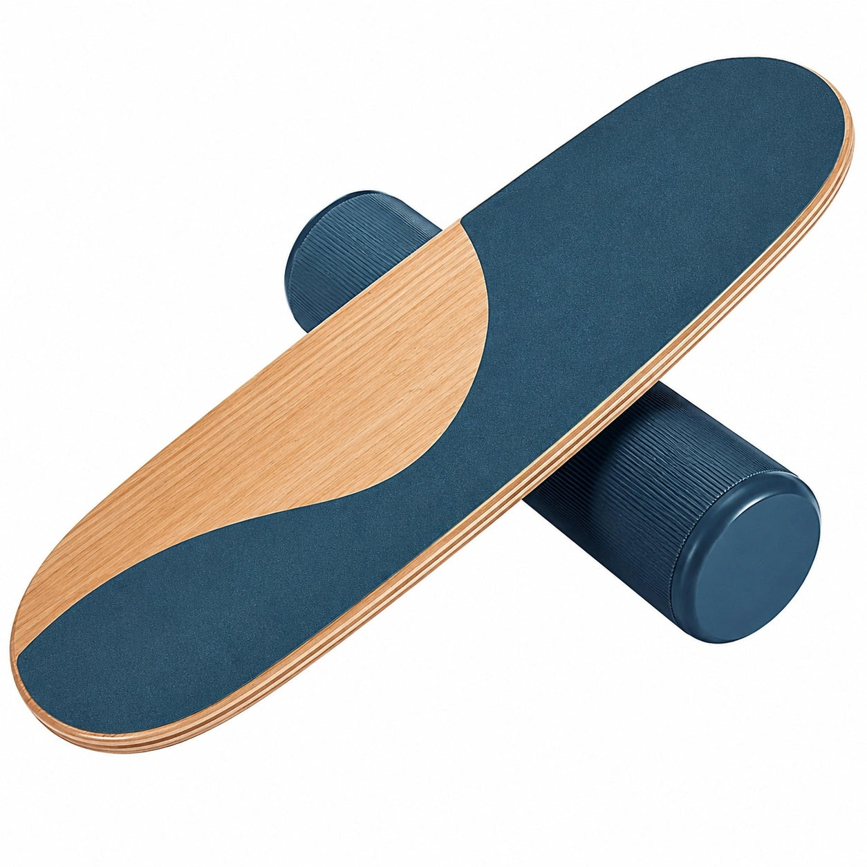 Balance Board Holz Blau Anti-Rutsch 75x22 cm