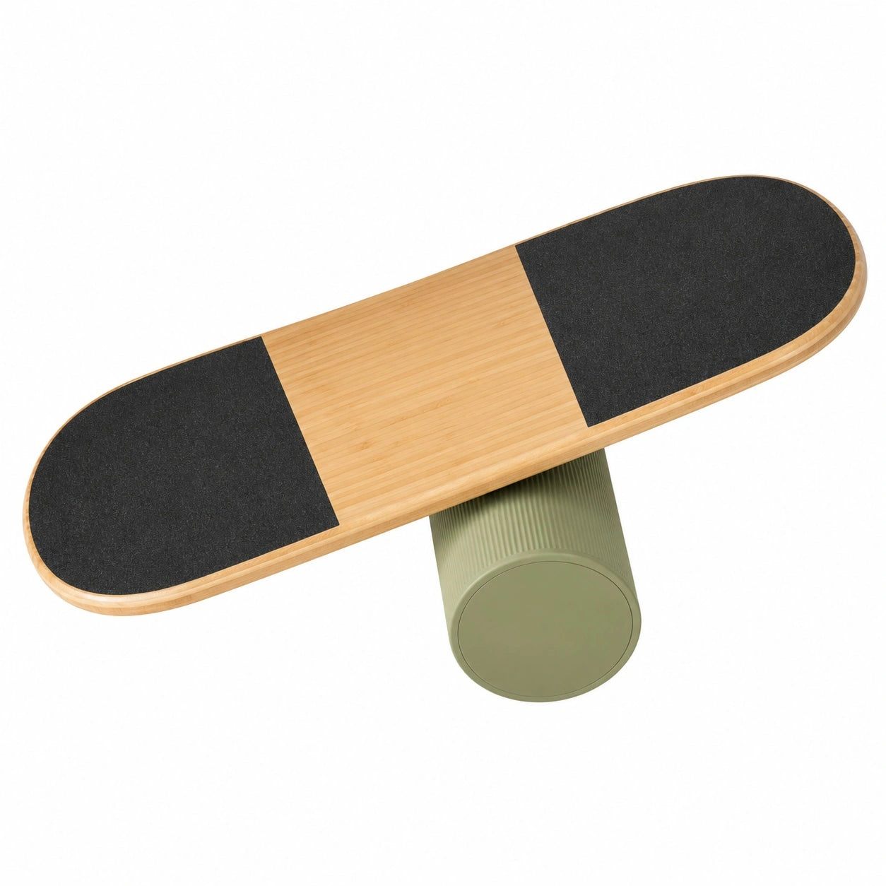 Balance Board Bambus 75x23 cm Natur/Schwarz/Grün