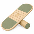 Balanceboard Holz mit Anti-Rutsch-Beschichtung Grün