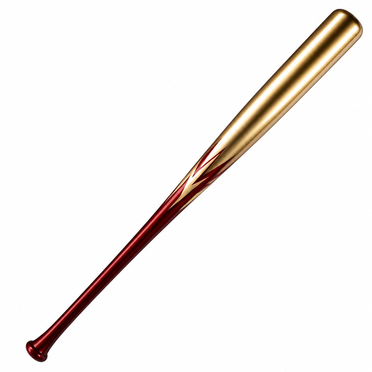 Baseballschläger Aluminium Rot-Gold Design