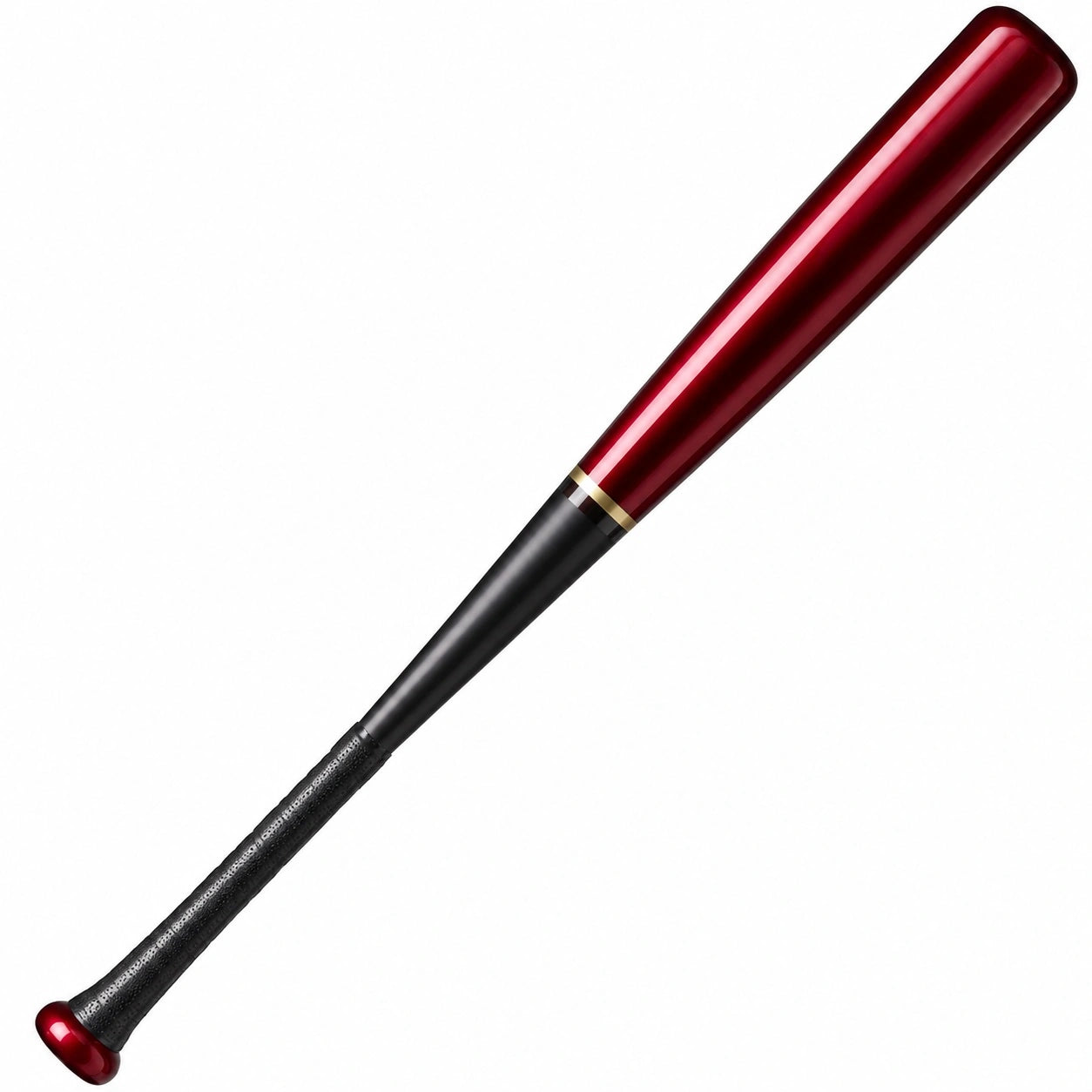 Baseballschläger Rot-Schwarz mit ergonomischem Griff