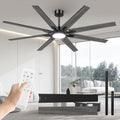 Airwit 183 cm Deckenventilator, 30 dB, Outdoor Deckenventilator mit Licht und Fernbedienung, Timer