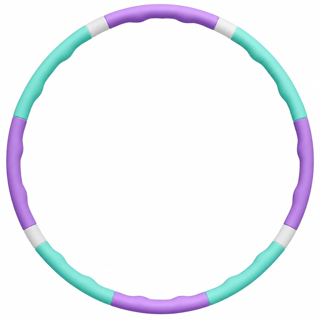 Fitness Hula-Hoop Reifen Lila/Türkis