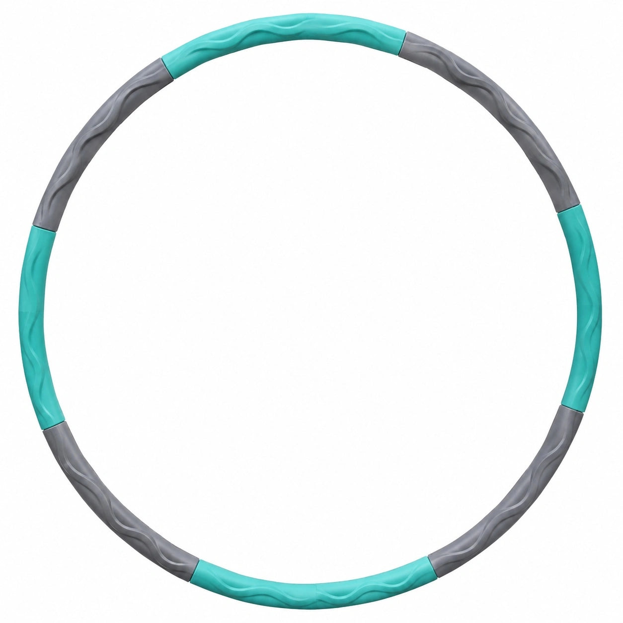 Abnehmbarer Hula-Hoop-Reifen 100 cm Türkis/Grau