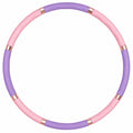 Abnehmbarer Fitness Hula Hoop 100cm Rosa/Violett