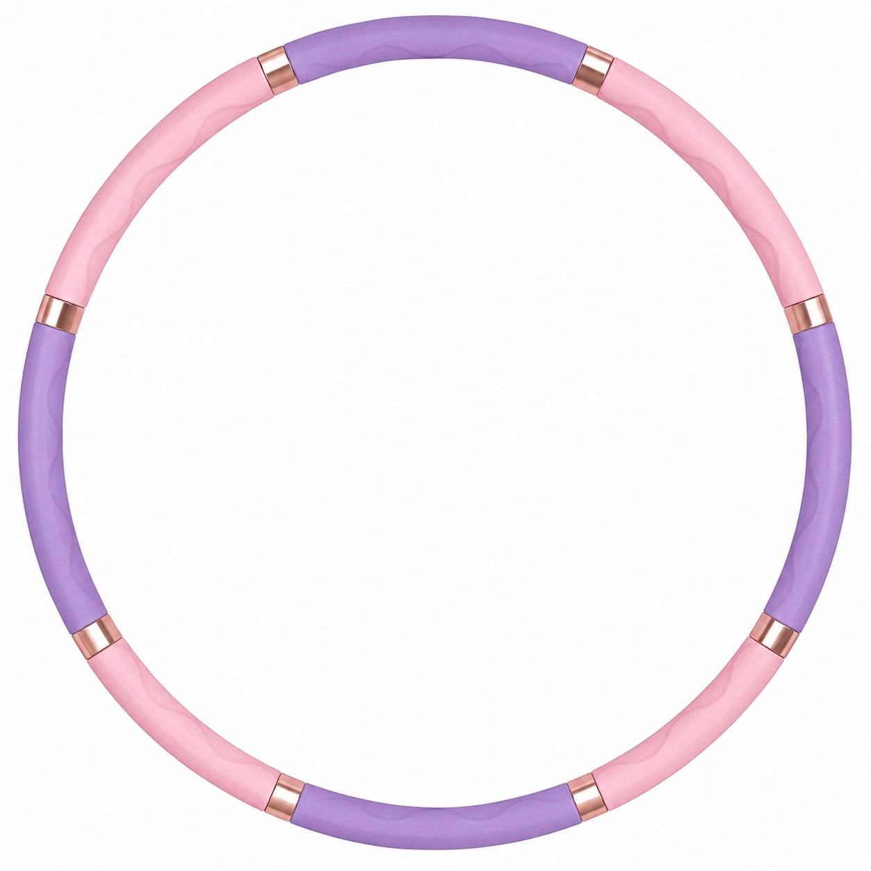 Abnehmbarer Fitness Hula Hoop 100cm Rosa/Violett