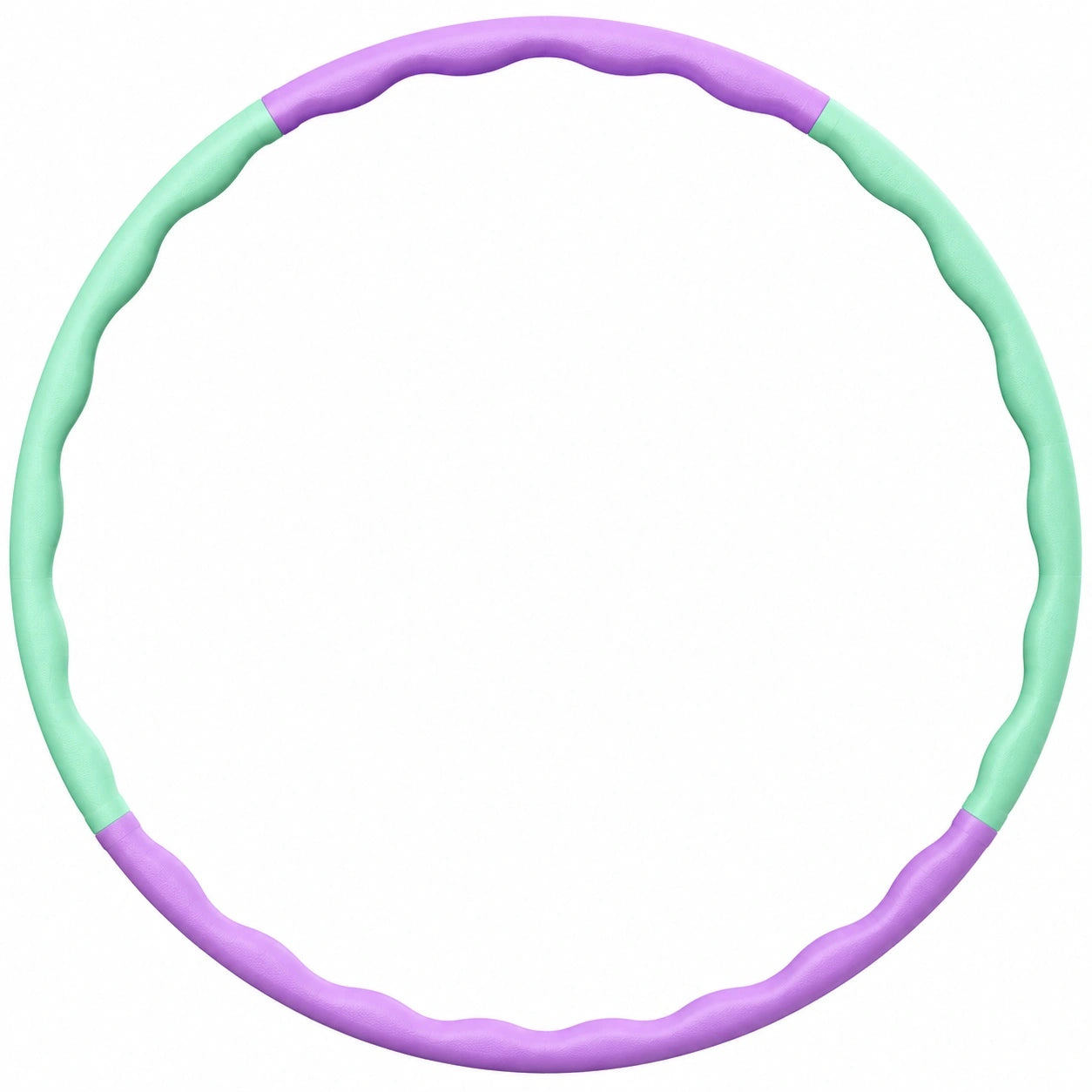 Hula-Hoop Reifen mit Massagewellen Mintgrün/Lila 95 cm
