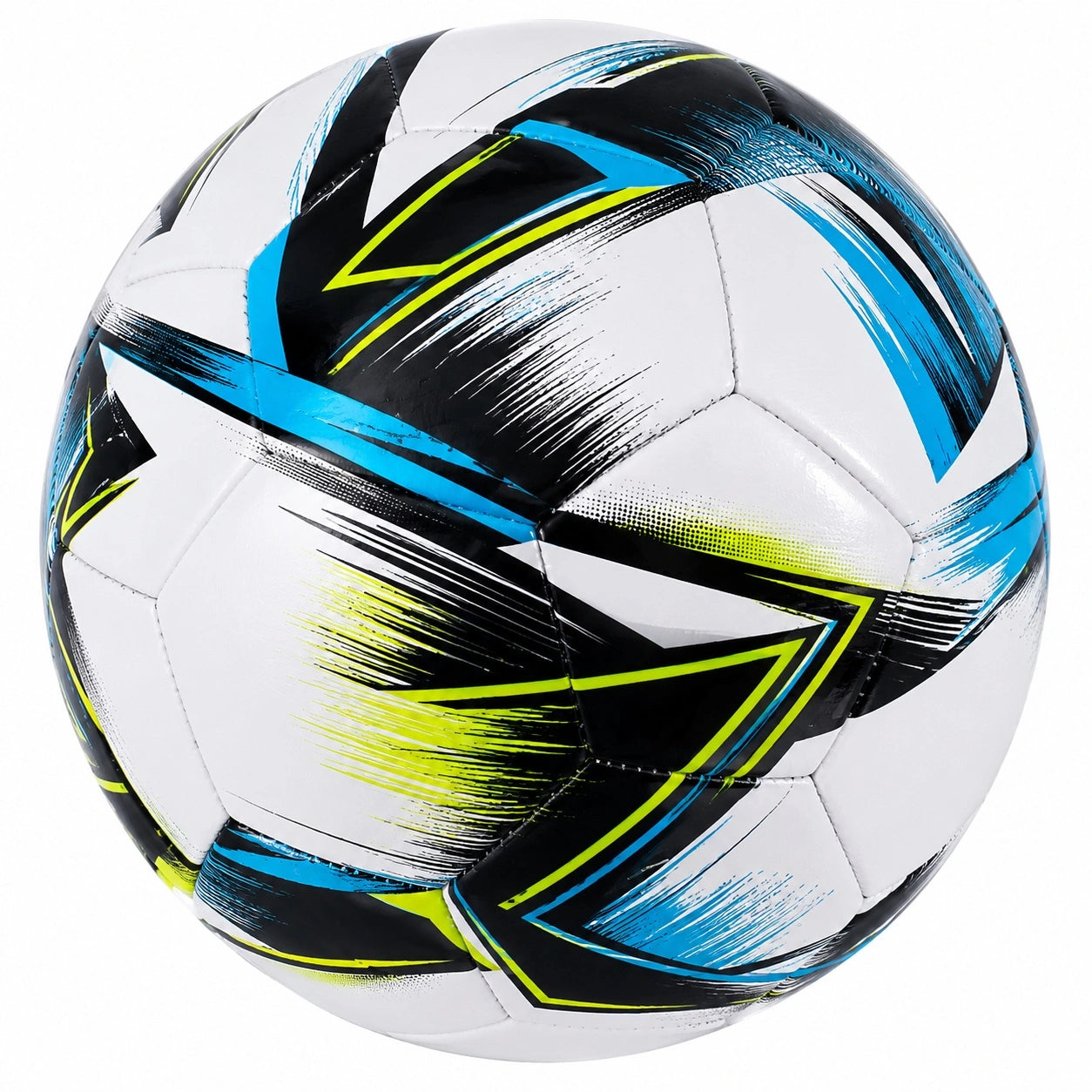 Fußball Weiß/Blau/Schwarz für Training und Spiel