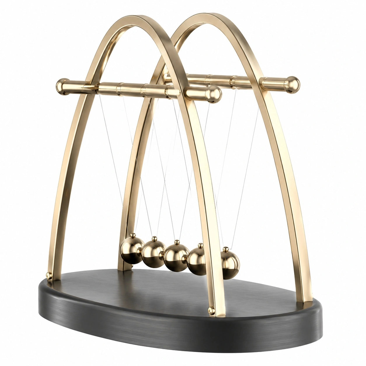 Newtonsches Pendelspiel Goldfarben