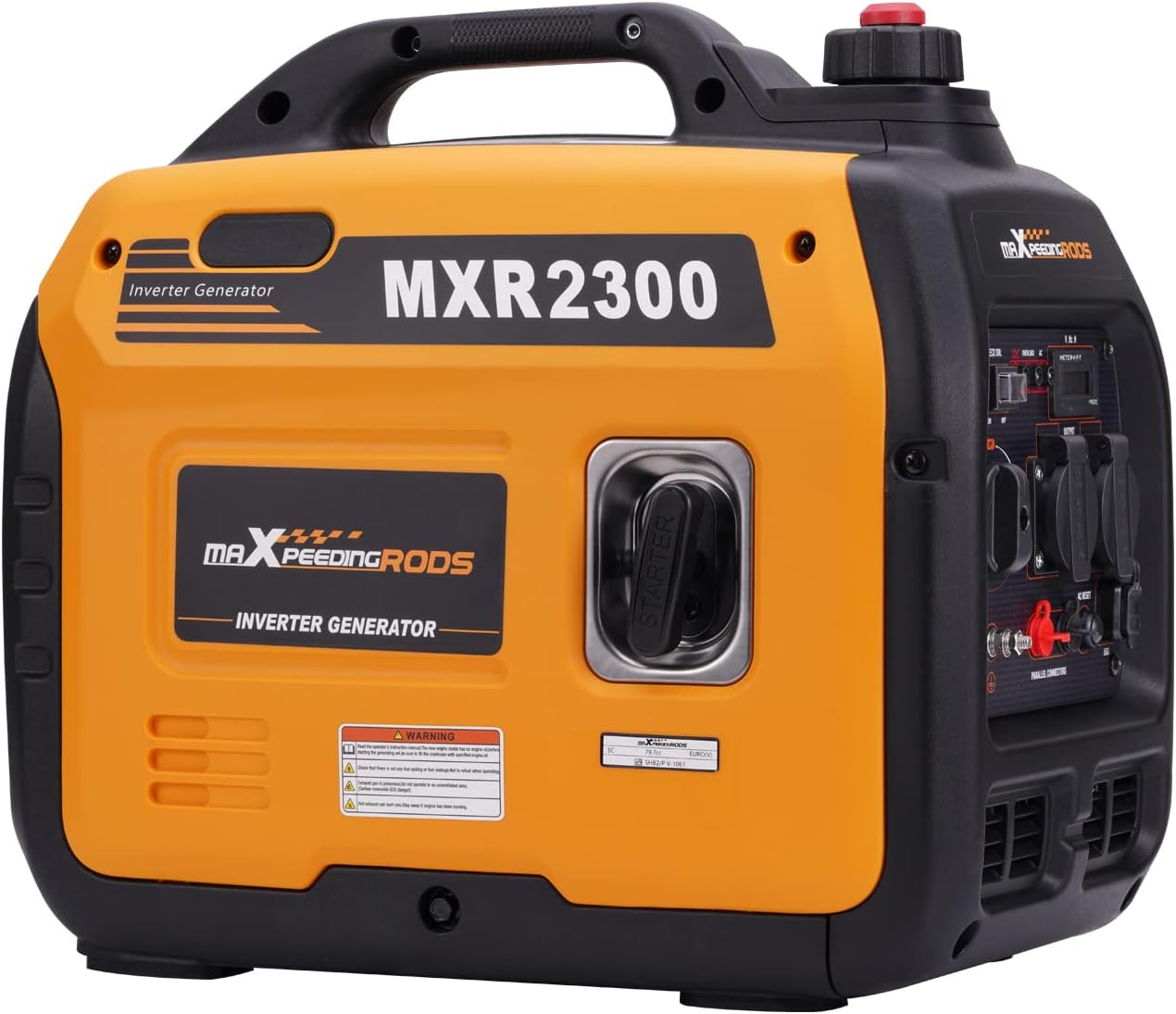 maXpeedingrods 2300 W Inverter Stromerzeuger Superleise Tragbarer für Outdoor Tisc, Inverter, Wohnwagen mit USB und 230 V Steckdosen, 1800 Watt