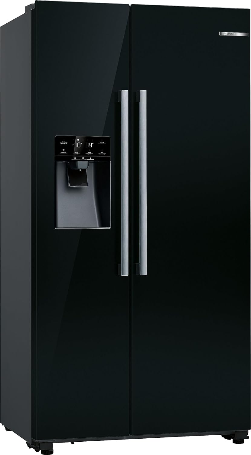 Bosch KAD93ABEP Serie 6 Amerikanischer Side-by-Side Kühlschrank, 178,7 × 90,8 cm, 371 L Kühlen & 191 L Gefrieren, NoFrost, Stauraum, Wasserspender