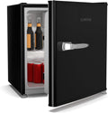Klarstein Irene 46L Retro Mini-Kühlschrank, Leise 37 dB, Verstellbarer Thermostat, Kleiner Kühlschrank Für Schlafzimmer