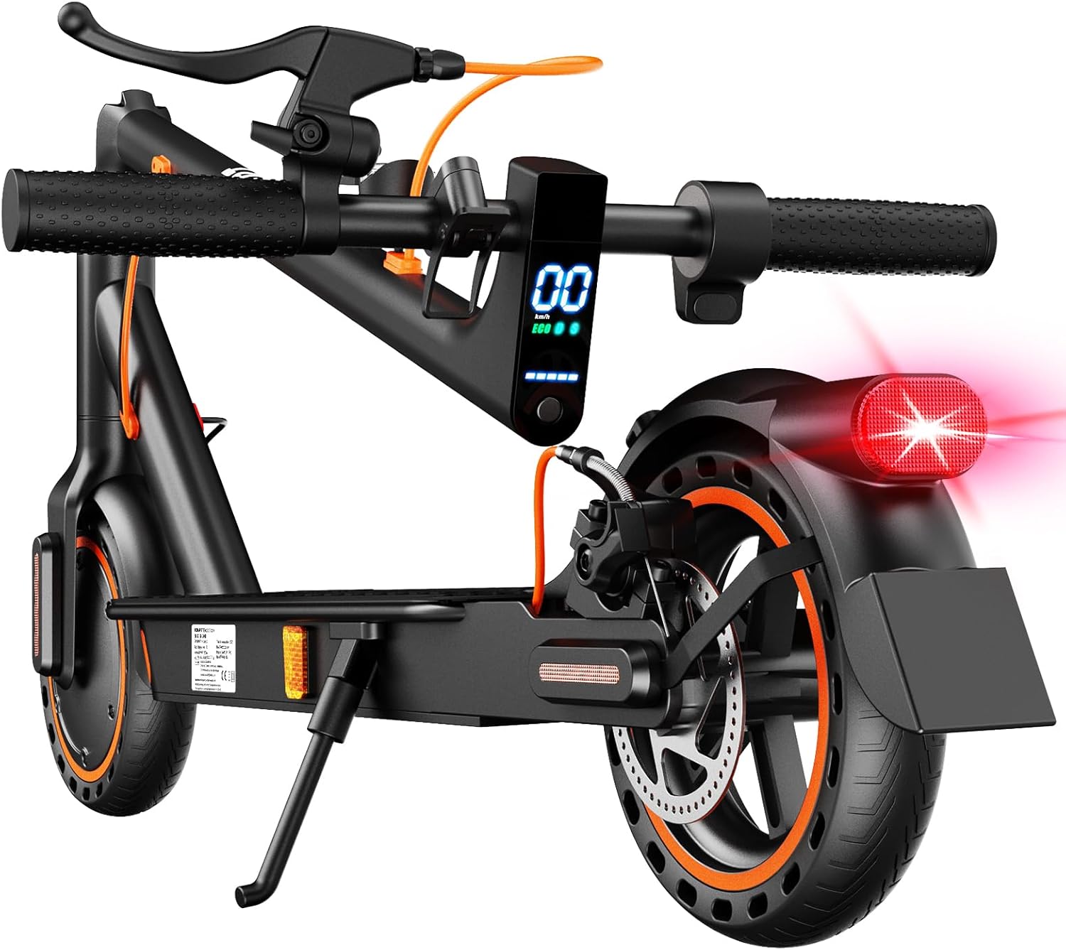 TODIMART E Scooter mit Straßenzulassung T-Serie mit APP, App-Steuerung, Display, 30-35km Reichweite, 8,5 Zoll Wabenreifen, einem 36V 7