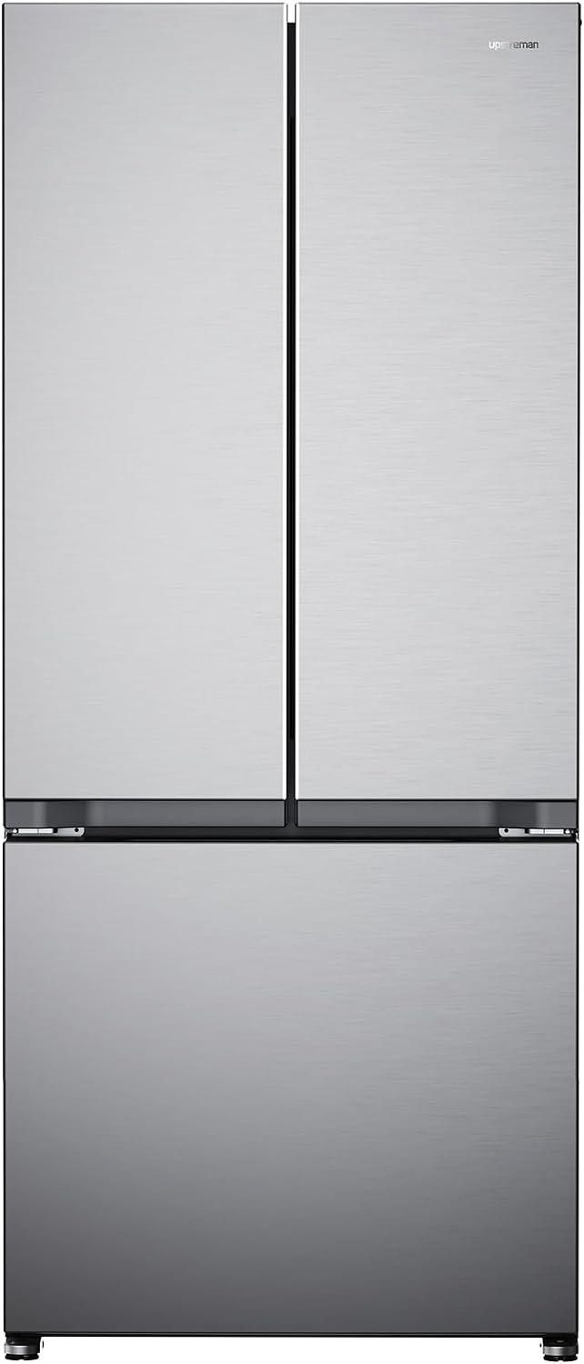 Upstreman 18.2 Cu. Ft French Door Refrigerator, Inverter, 30 Inch Wide Kitchen Refrigerator