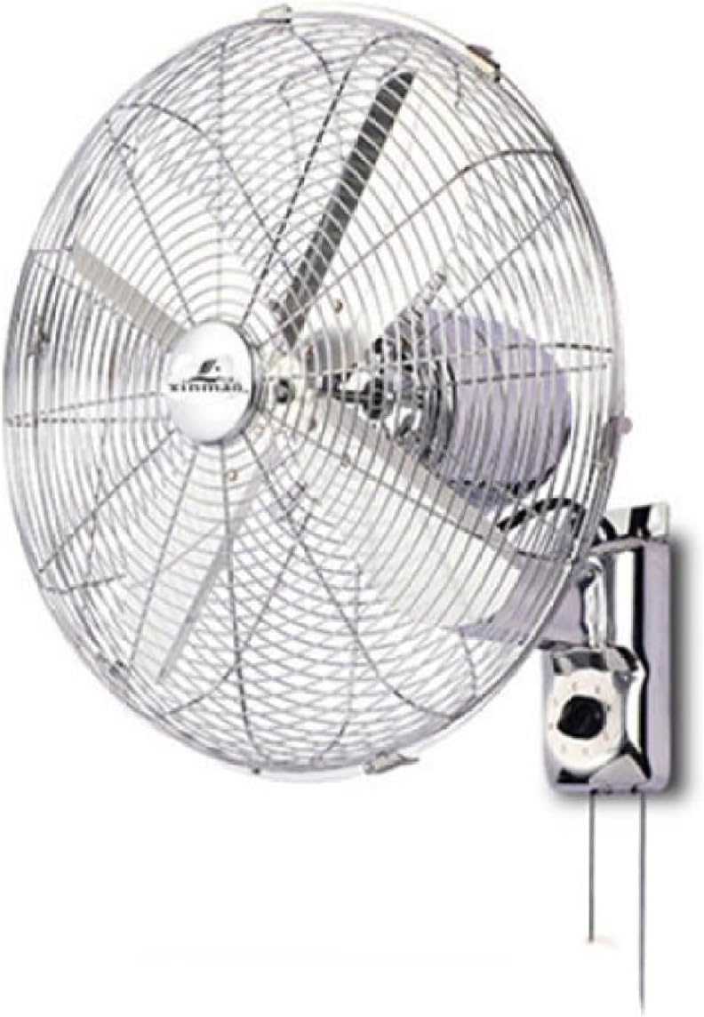 Generic Wandmontierter industrieller Retro-Ventilator, Metallmaterial (45,7 cm, mechanisch/Fernbedienung, Oszillation