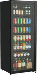 METRO Professional Getränkekühlschrank GSC4240B, 237 L, 110 W, LED-Innenbeleuchtung, Display, Stauraum, 6 verstellbaren Einlegeböden