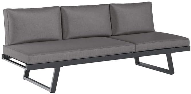 OUTLIV. Gartenloungesofa Lucca, 200 × 71 × 76 cm, wetterfest, Verstellbarer Sitzfläche, wetterbeständig