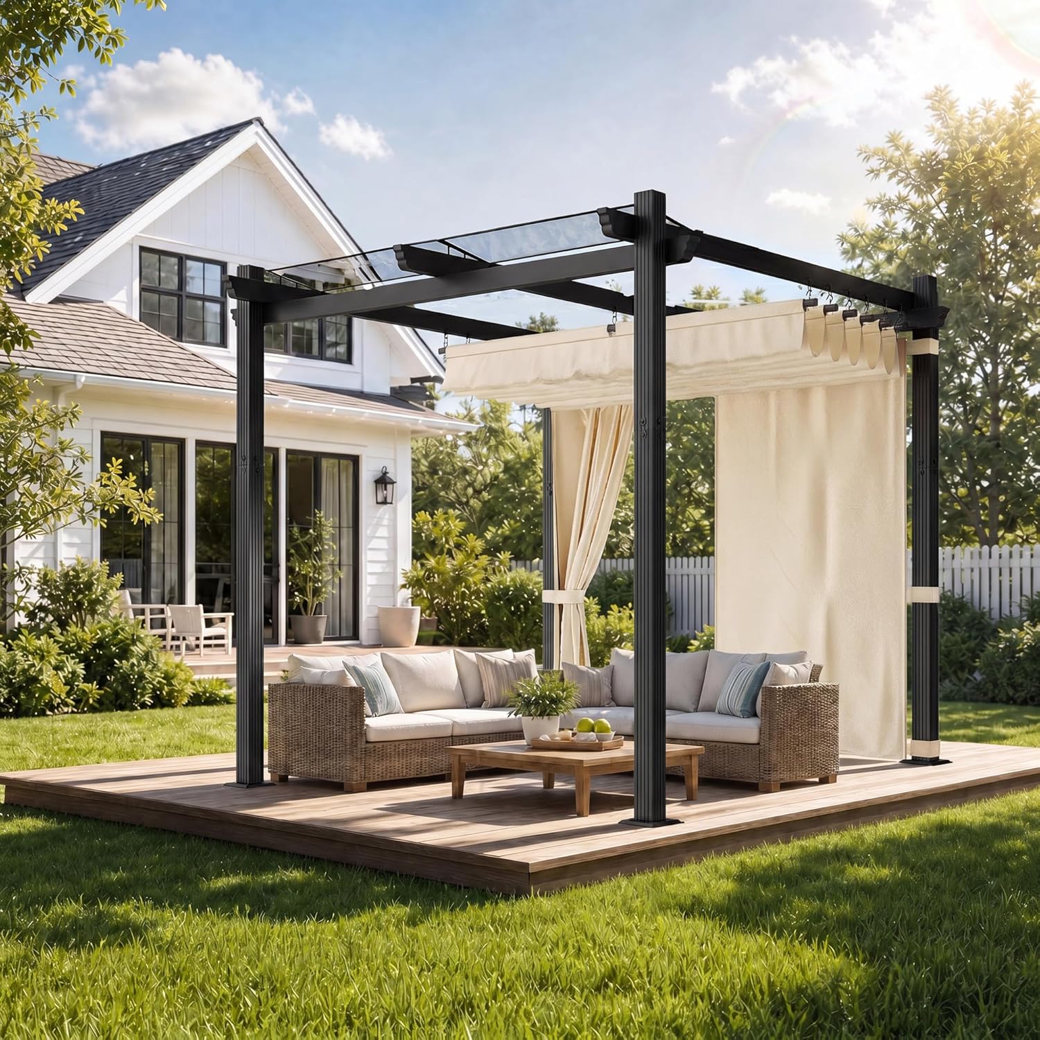 JUMMICO Aluminium Pergola, wasserbeständig