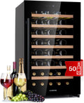 Klarstein Weinkühlschrank, Kleiner Getränkekühlschrank Schmal, 1 Zone Weinkühlschrank mit Glastür, Kühlschrank Klein mit UV-Schutz, 5-18 C