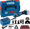 Bosch Professional 18V System Akku Multi-Cutter GOP 18V-34 (Vibration, 1x Schleifplatte, 5x Schleifblatt, 5x Zubehör