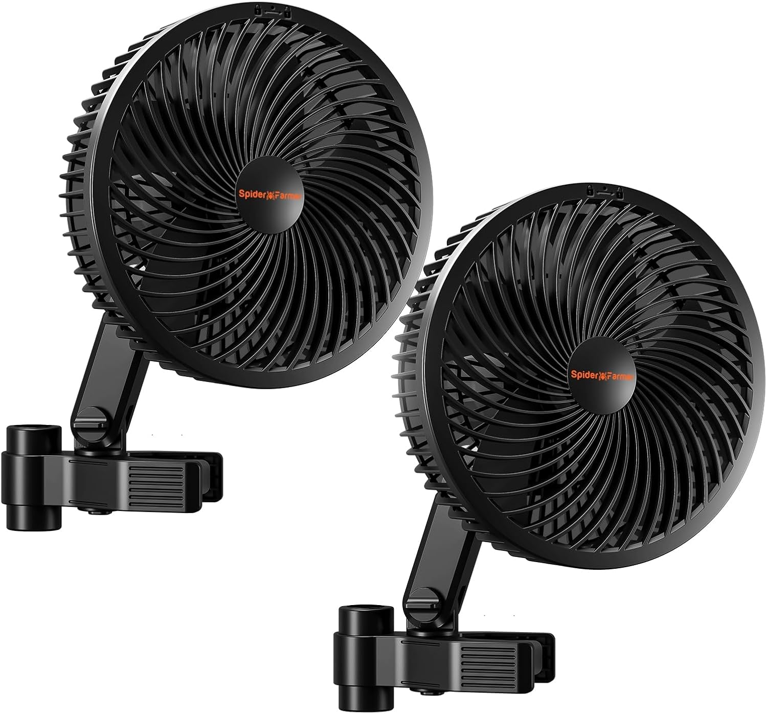 Spider Farmer Grow Ventilator, 35 dB, 10 stufige Oszillation, 10 dynamische Windstärken, IP54 wetterfest, 2er Pack, wetterbeständig