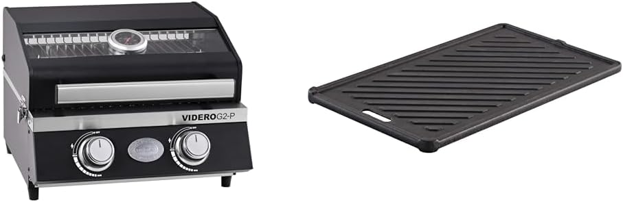 RÖSLE Gasgrill BBQ-tragbar VIDERO G2-P tragbarer Tischgrill mit 2