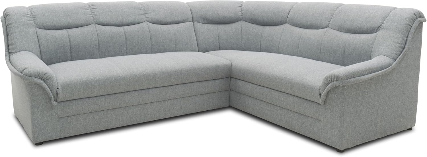 DOMO. collection Ecksofa, 205 × 250 × 89 cm, 3 Sitzer Links mit Schlaffunktion und Federkern-Polsterung