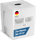 Venta Luftbefeuchter LW25 Comfort Plus Tisch, sehr leise 24 dB(A), großer 7 l-Tank, bis 49 m², energieeffizient 3 Watt, Luftbefeuchtung, Filter