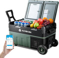 AAOBOSI 30L Kompressor Kühlbox, Camping Kühlschrank mit APP, LED-Beleuchtung, App-Steuerung, Stauraum, 12/24V und 100-240V, -20 C bis 20 C