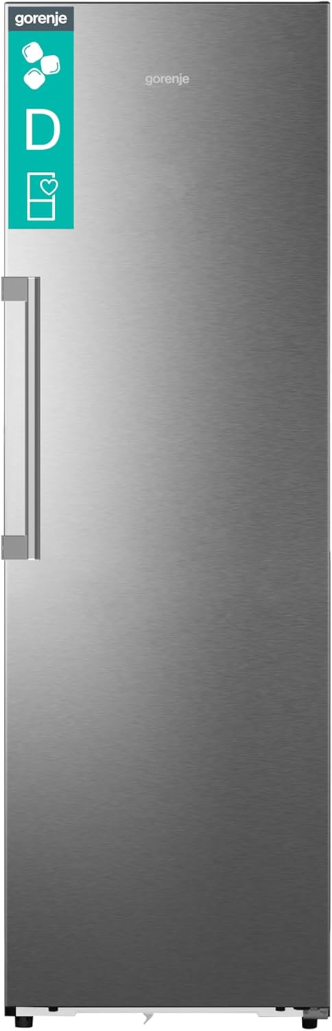Gorenje FNC618D6XWF Gefrierschrank, 312 Liter, 185 cm Höhe, BxHxT: 59,5 × 185,6 × 60 cm, Inverter, App-Steuerung, Stauraum, Edelstahl