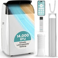 SereneLife Klimaanlage, 14000 BTU bzw, 54 dB, 1.9 Liter, WLAN- Steuerung, 24h- Timer, Fernbedienung, App-Steuerung, Oszillation, Digitaldisplay