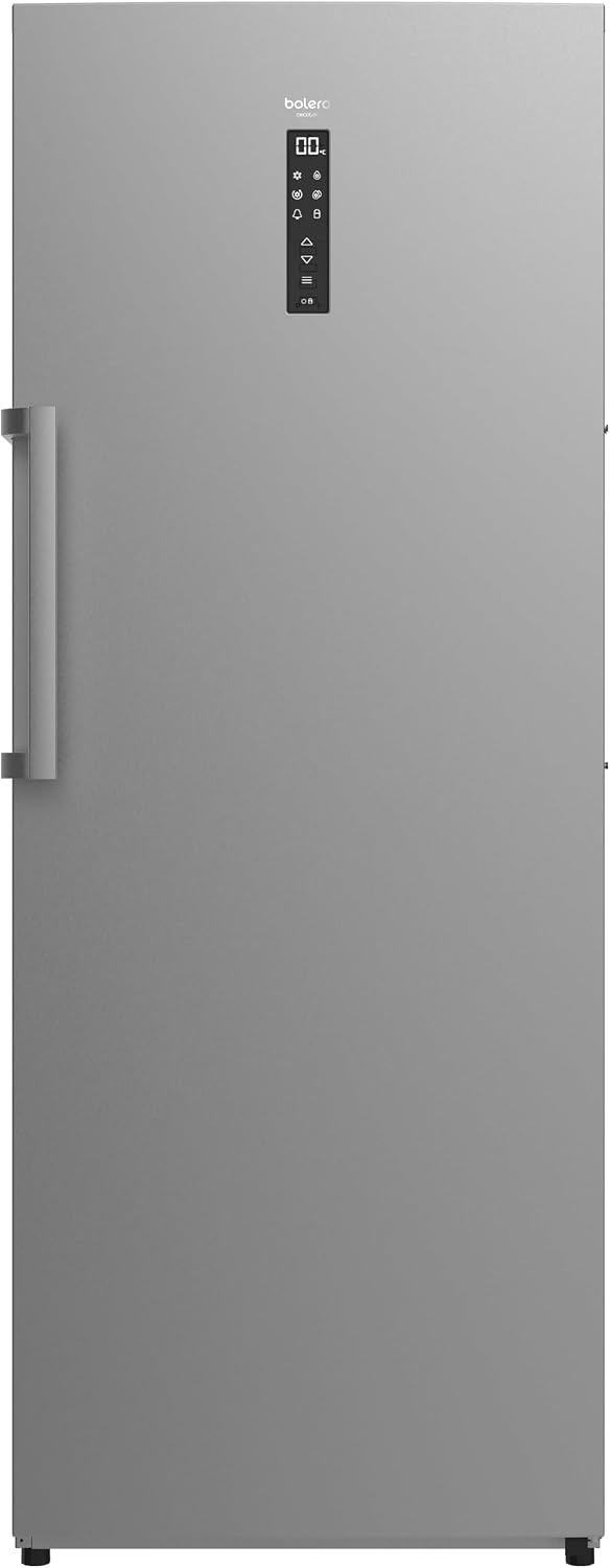 Cecotec Bolero CoolMarket UF 380 Inox Gefrierschrank, 380 l, Inverter-Plus-Kompressor, Total No Frost, Klasse E, Display und LED