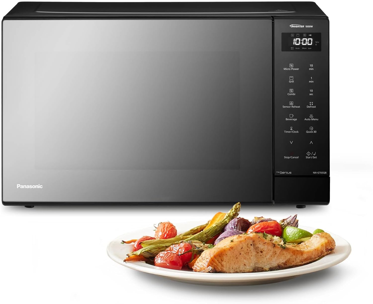Panasonic NN-GT65QBEPG 31L Kombi-Mikrowelle, 1000 W, LED-Beleuchtung, Inverter, 23 Automatische Programme, 7 Leistungsstufen