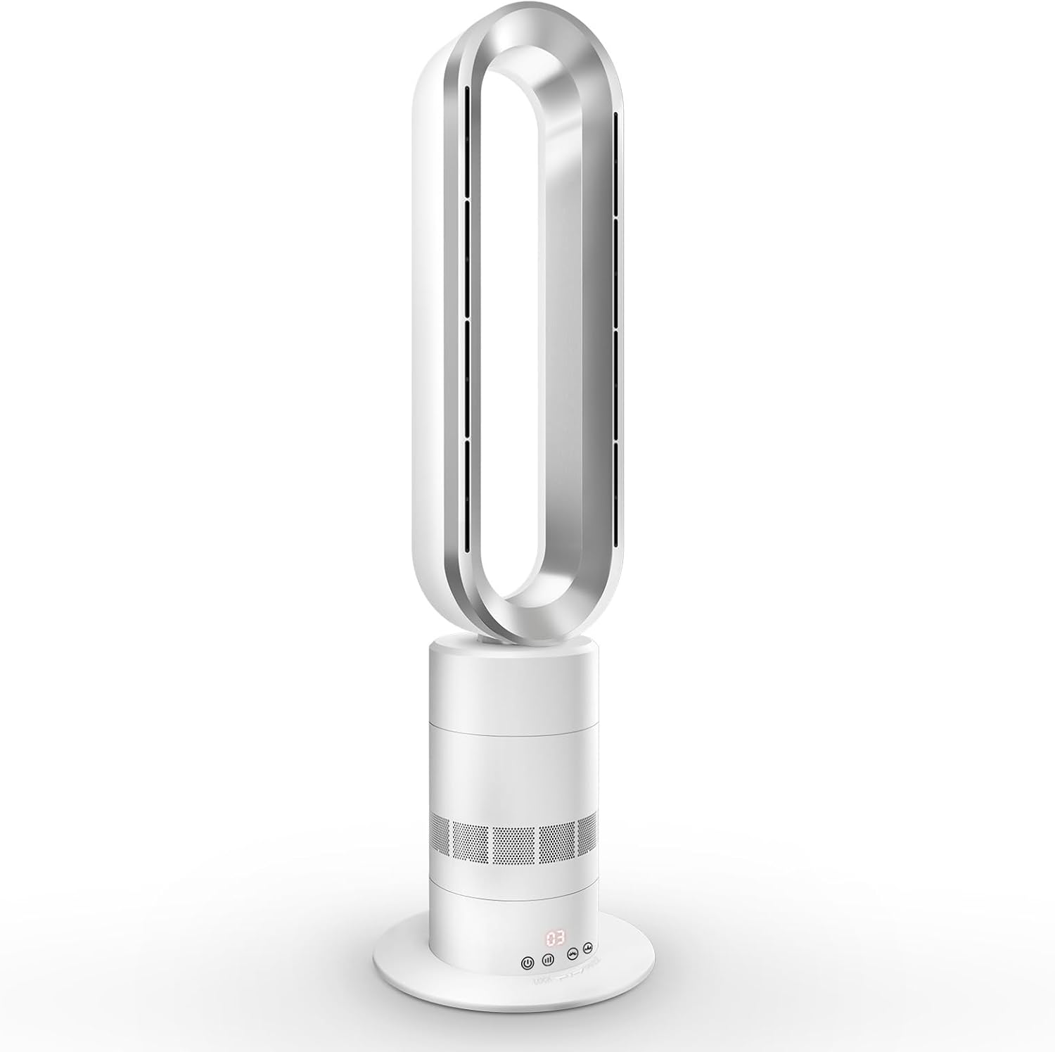 TP18Pro 2-in-1 Bladeless Turmventilator, 51 dB, Fernbedienung & Touch-Bedienung, Timer, Oszillation, Display, Heizgerät & Kühlventilator