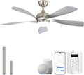 Sofucor Smart Deckenventilator, 132 cm Deckenventilator mit Licht, 25 dB, Kompatibel mit Alexa/APP, Fernbedienung, Timer, App-Steuerung