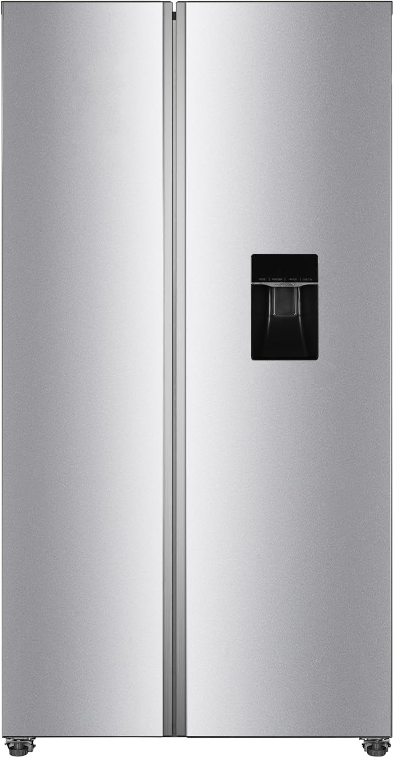 PKM SBS288-151EIXWD Side-by-Side Kühl-Gefrierkombination, 288 l Kühlen/151 l Gefrieren, NoFrost, Wasserspender, 39 dB, Inox