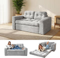 Bodensofa Schlafsofa Bed mit Pillow Back Support Armrest 140, klappbar