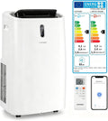 COSTWAY 14000 BTU Klimagerät, 14.000 BTU, 57 dB, Fernbedienung/App, 24H Timer, App-Steuerung, Oszillation, Klimaanlage 5 in 1 Kühlen, Entfeuchten