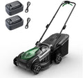 40-V-Akku-Rasenmäher für Gärten bis 600 m², 43 cm Schnittbreite, 2 × 20 V/5 Ah, 25–75 mm, Mulchen und Fangen, bürstenlos