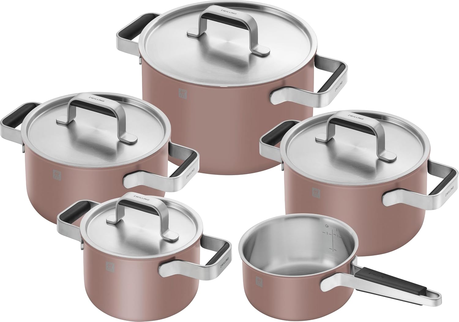 ZWILLING PURE Kochtopfset Backofen, 18/10 Edelstahl, 5-tlg