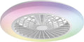 Varin Smart Deckenventilator, LED 30 W RGBW, Ø 50 cm, 55 dB, Tuya WLAN, Fernbedienung, App-Steuerung, Timer, 3000K bis 6000K