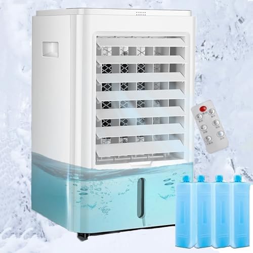 Klimaanlage, 12 V, für Wohnmobil, tragbar, 4-Liter-Wassertank Für Zuhause, Fernbedienung, 3-Stufiger Verdunstungskühler Mit 4 Betriebsmodi