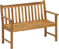 Dehner Gartenbank, ca. 120 × 89 × 61 cm, 2-Sitzer, zertifiziertem Akazienholz