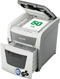 Leitz IQ Autofeed Small Office Aktenvernichter Tisch, 50 Blatt Papierstapel schreddern, Partikelschnitt P4, 20L Abfallbehälter, 80350000