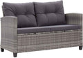 vidaXL Gartensofa 2-Sitzer mit Kissen Lounge Sofa