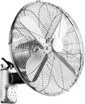 Wandventilator Mit Fernbedienung, Einstellbarer Oszillation, 3 Geschwindigkeitsstufen Und Timer, Fernbedienung, A-16 Zoll, C-18 Zoll