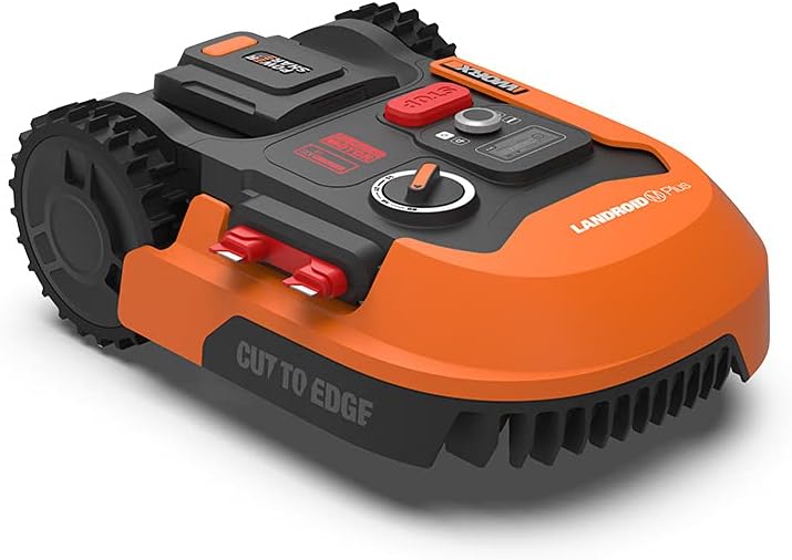 WORX Landroid Plus WR167E Mähroboter, Schnittbreite 18 cm, App Steuerung, Display, max Steigung: 35%, Schnitthöhe 30-60 mm)