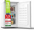 Stillstern Gefrierschrank, Türanschlag r./l. Tiefkühlschrank R600A Weiß, 41 dB, Stauraum, kleine Tiefkühltruhe