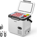 VEVOR Kompressor-Kühlbox für Auto, Wohnmobil und Camping, 18 l, −20 bis 20 C, 12/24 V DC und 100–240 V AC, Batterieschutz